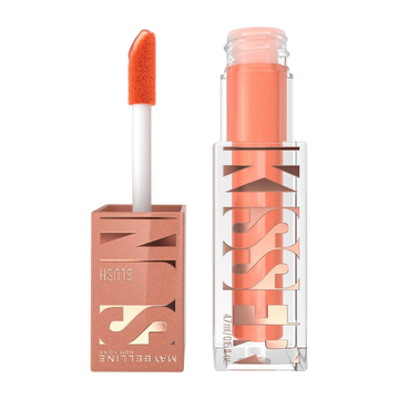 סומק ברונזר נוזלי מייבלין סאן קיסר Sunkisser Liquid Blush למראה זוהר ושזוף עמיד ל-12 שעות