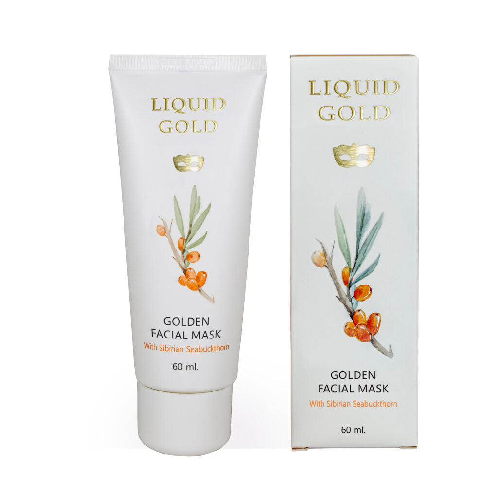 אנה לוטן Liquid Gold מסיכת פנים זהובה (Golden Facial Mask) להזנה אינטנסיבית וזוהר מיידי לעור בוגר ויבש 60 מ"ל