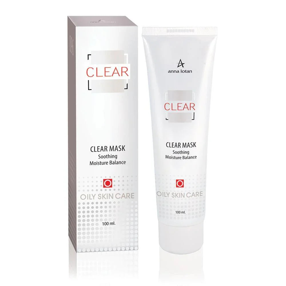 אנה לוטן Clear מסיכת לחות והרגעה (Soothing Moisture Balance) לאיזון עור שמן, הפחתת אדמומיות ושיקום מאזן הלחות 100 מ"ל