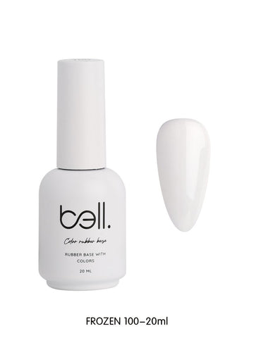 לק ג'ל מקצועי Bell בל 20 מ"ל גוון 100 - bell גוון 100 20 מ"ל FROZEN בל