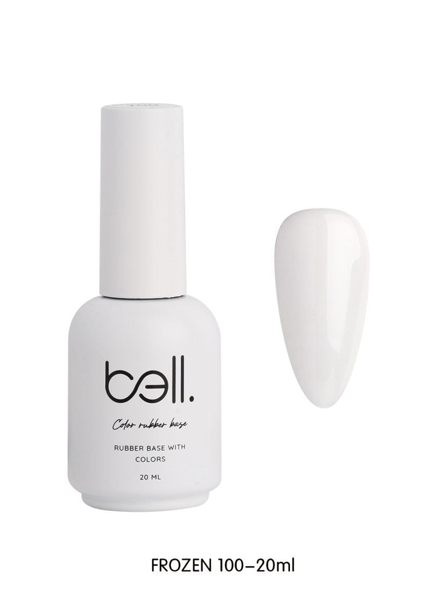 לק ג'ל מקצועי Bell בל 20 מ"ל גוון 100 - bell גוון 100 20 מ"ל FROZEN בל