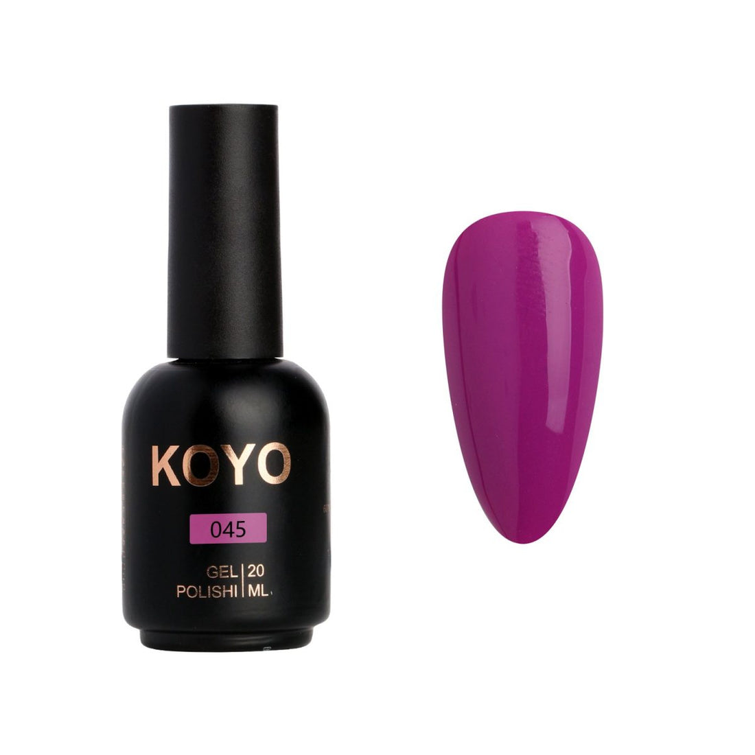 לק ג'ל מקצועי KOYO קויו גוון 045 - מניקור עמיד ואיכותי