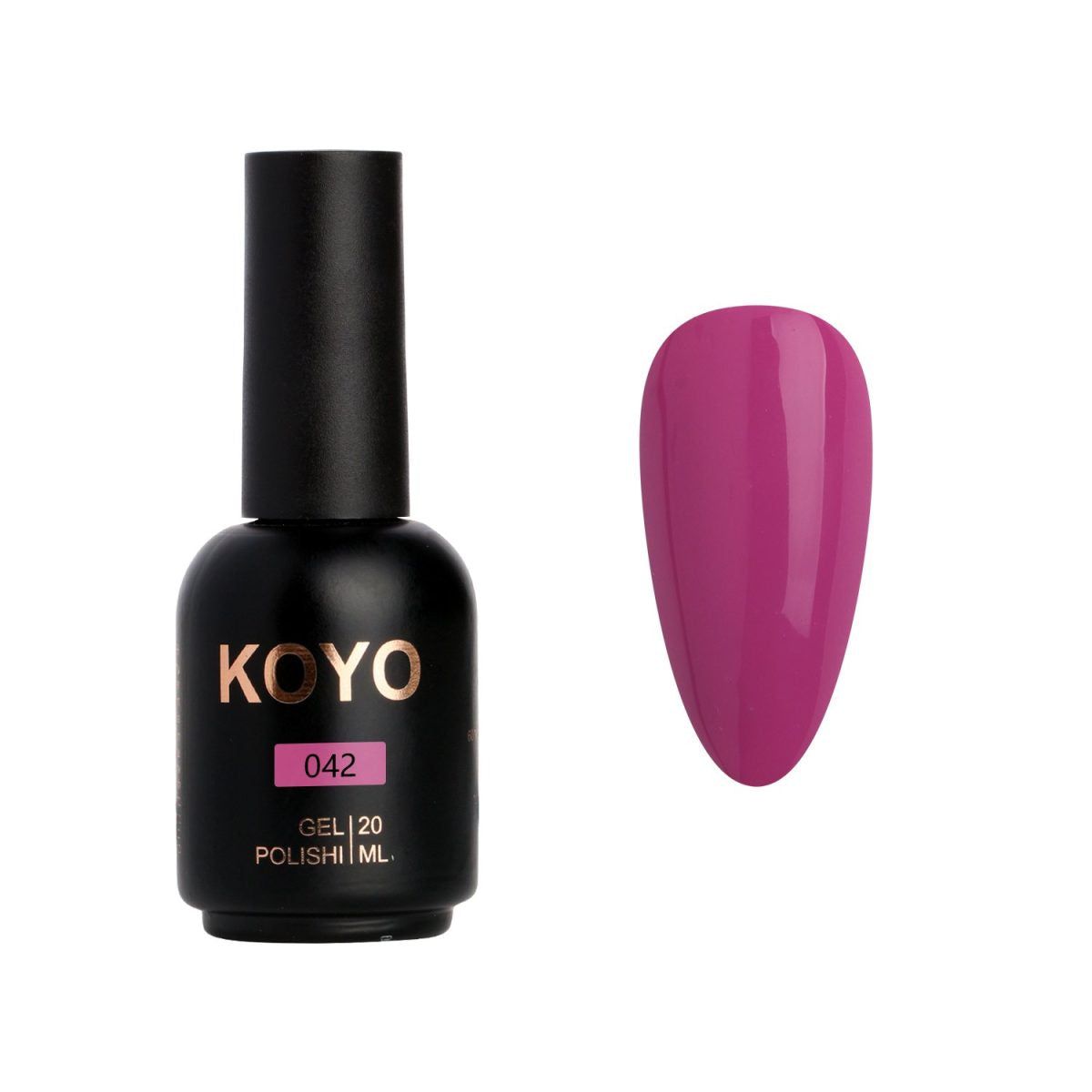 לק ג'ל מקצועי KOYO קויו גוון 042 - מניקור עמיד ואיכותי