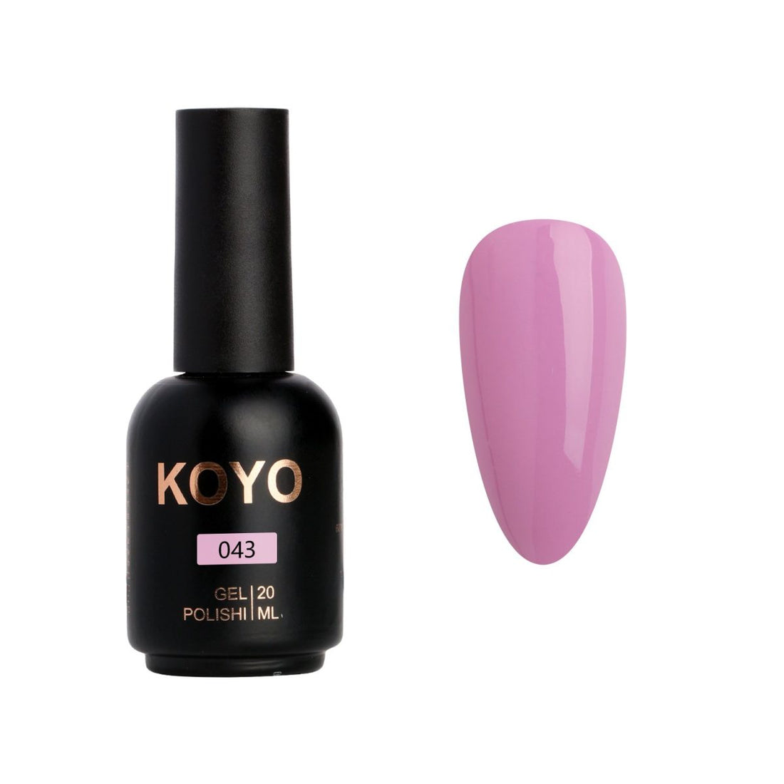 לק ג'ל מקצועי KOYO קויו גוון 043 - מניקור עמיד ואיכותי