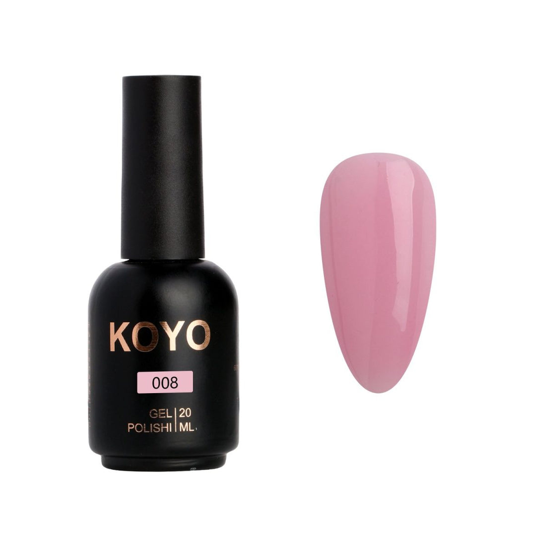 לק ג'ל מקצועי KOYO קויו גוון 008 - מניקור עמיד ואיכותי