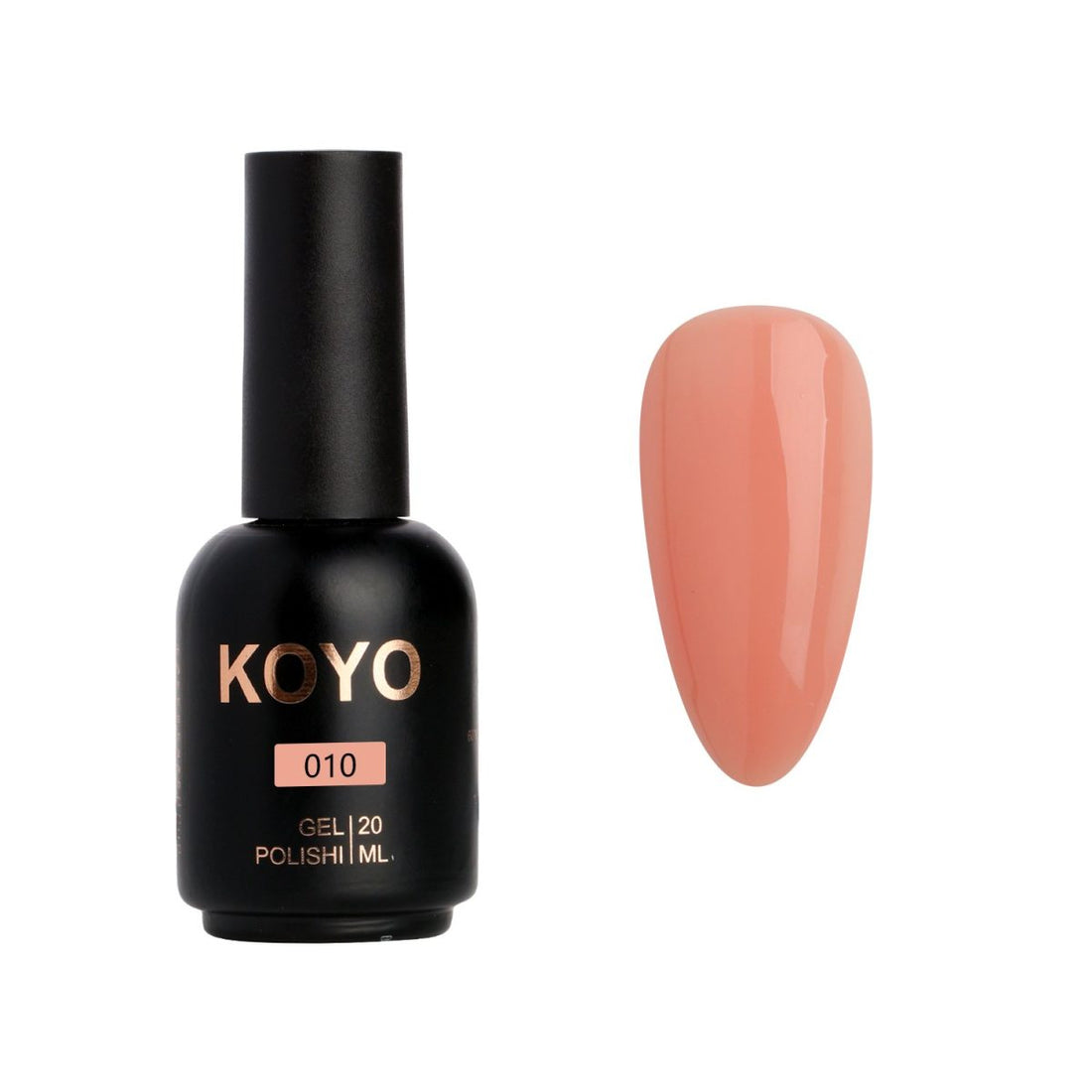 לק ג'ל מקצועי KOYO קויו גוון 010 - מניקור עמיד ואיכותי