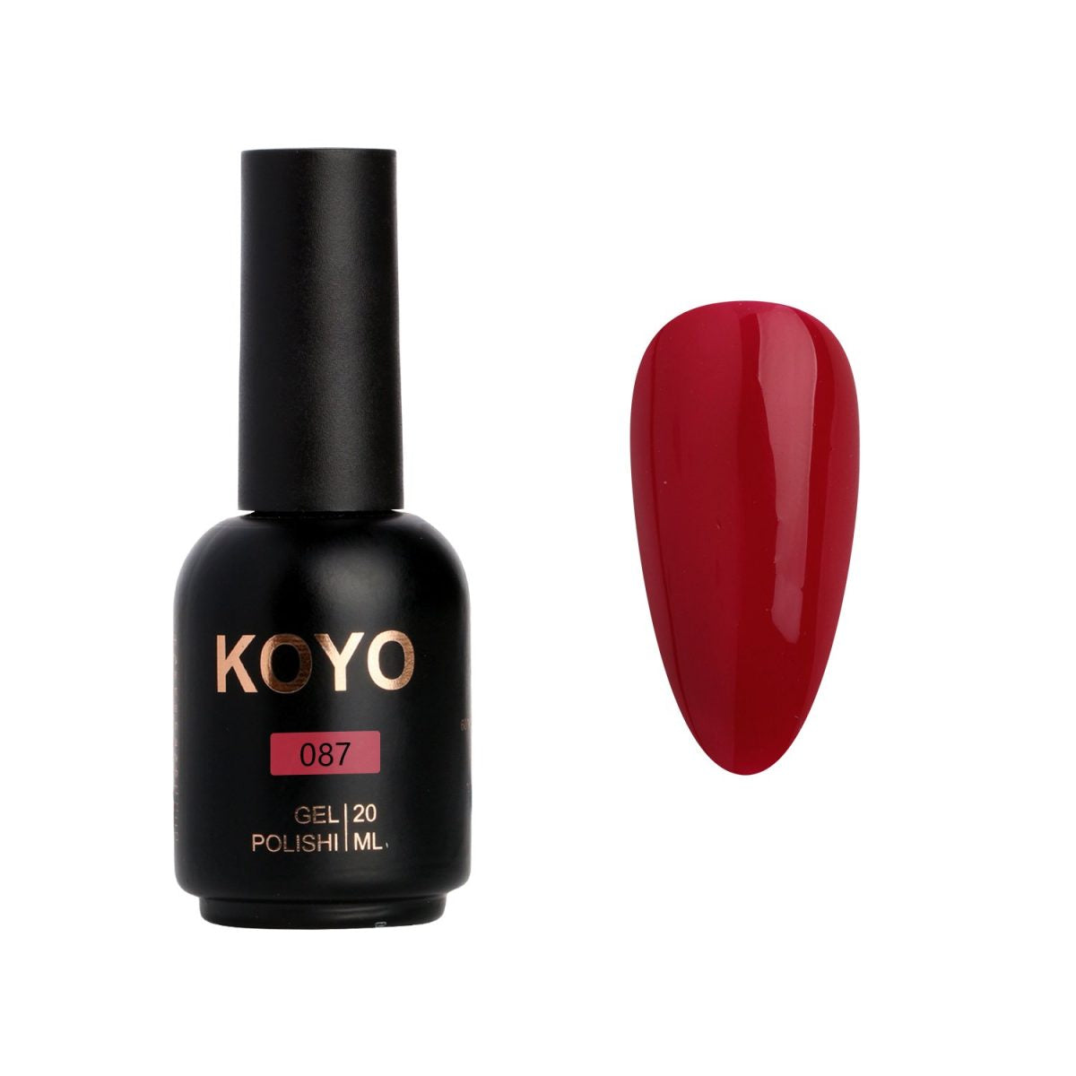 לק ג'ל מקצועי KOYO קויו גוון 087 - מניקור עמיד ואיכותי
