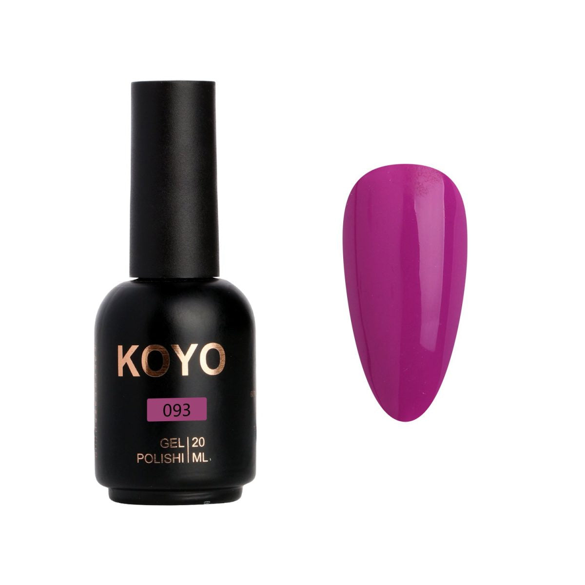 לק ג'ל מקצועי KOYO קויו גוון 093 - מניקור עמיד ואיכותי