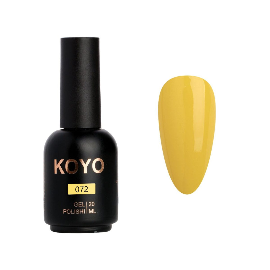 לק ג'ל מקצועי KOYO קויו גוון 072 - מניקור עמיד ואיכותי