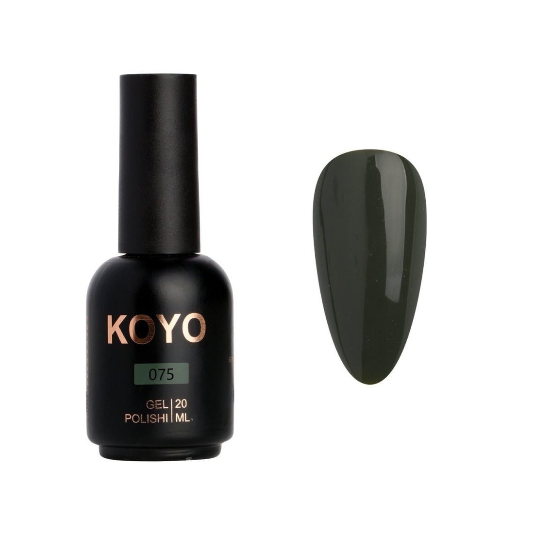 לק ג'ל מקצועי KOYO קויו גוון 075 - מניקור עמיד ואיכותי