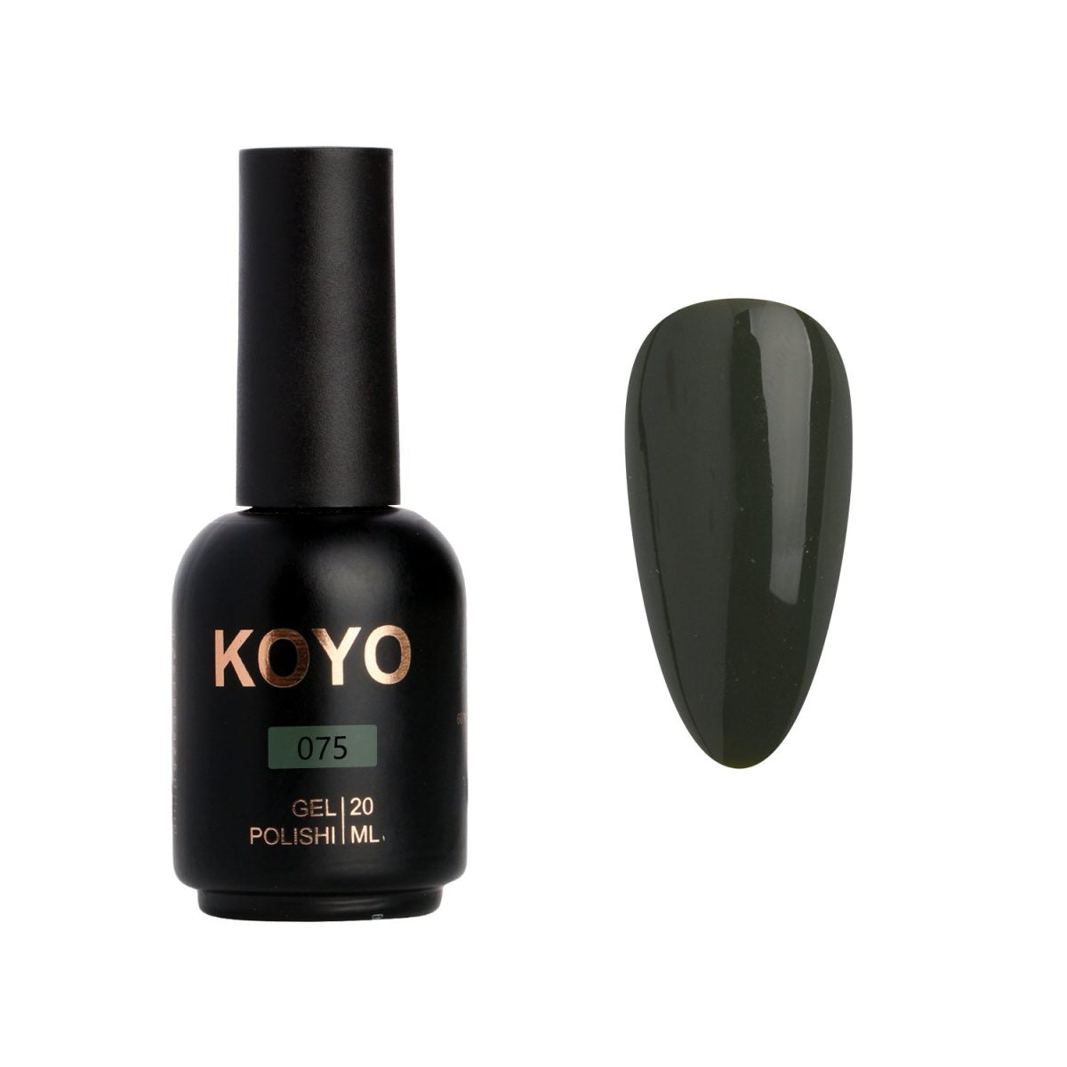 לק ג'ל מקצועי KOYO קויו גוון 075 - מניקור עמיד ואיכותי
