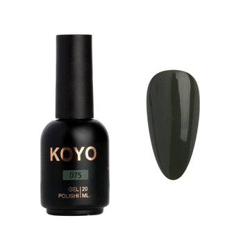 לק ג'ל מקצועי KOYO קויו גוון 075 - מניקור עמיד ואיכותי