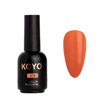 לק ג'ל מקצועי KOYO קויו גוון 074 - מניקור עמיד ואיכותי