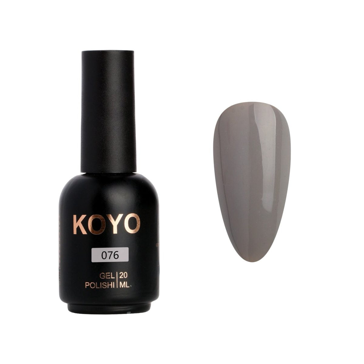 לק ג'ל מקצועי KOYO קויו גוון 076 - מניקור עמיד ואיכותי