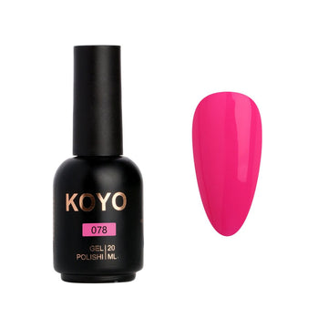 לק ג'ל מקצועי KOYO קויו גוון 078 - מניקור עמיד ואיכותי