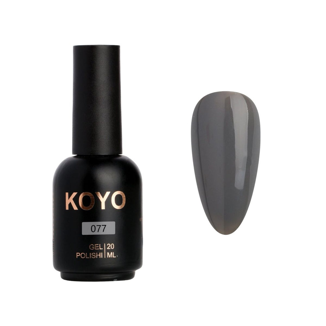 לק ג'ל מקצועי KOYO קויו גוון 077 - מניקור עמיד ואיכותי