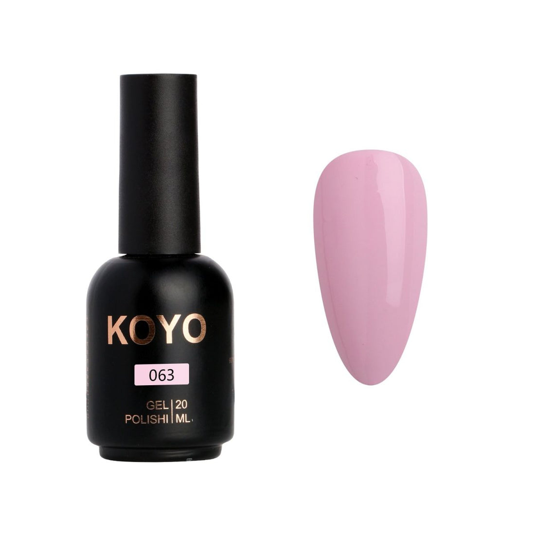 לק ג'ל מקצועי KOYO קויו גוון 063 - מניקור עמיד ואיכותי