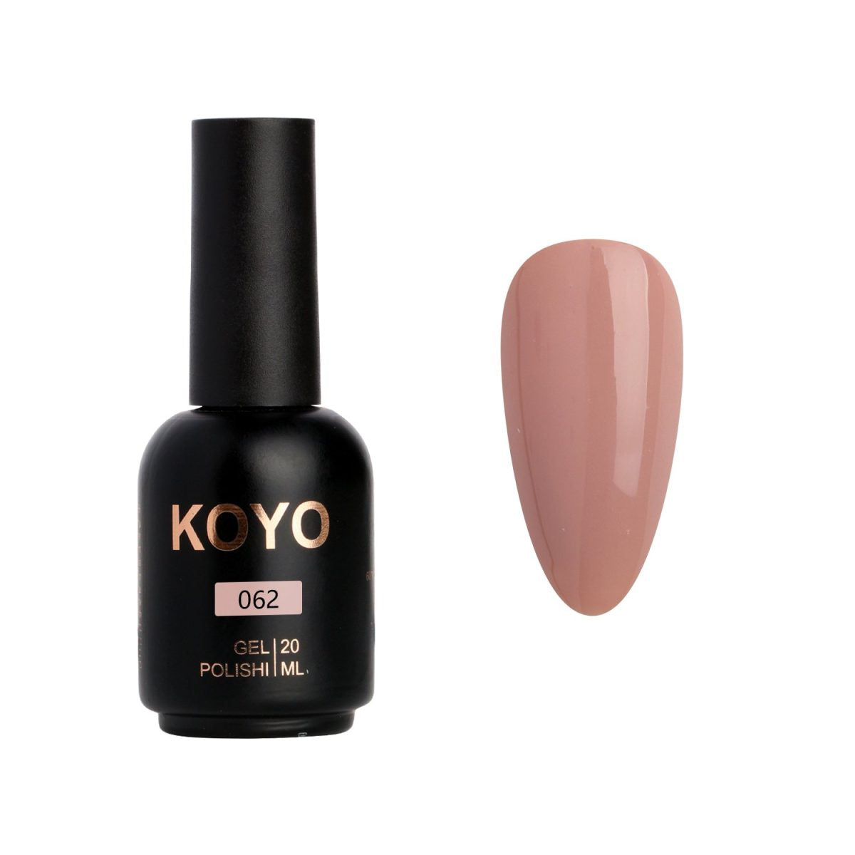 לק ג'ל מקצועי KOYO קויו גוון 062 - מניקור עמיד ואיכותי