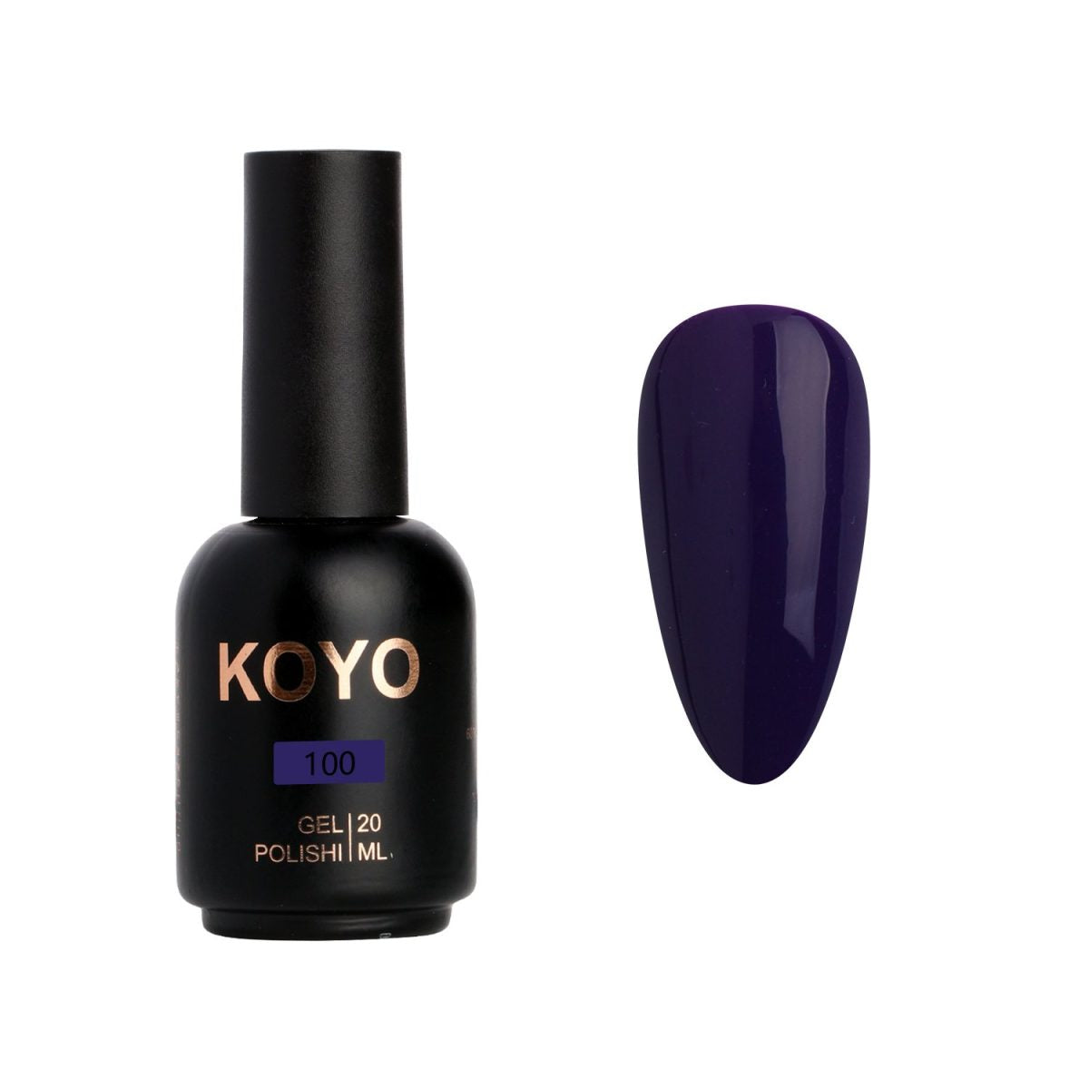 לק ג'ל מקצועי KOYO קויו גוון 100 - מניקור עמיד ואיכותי