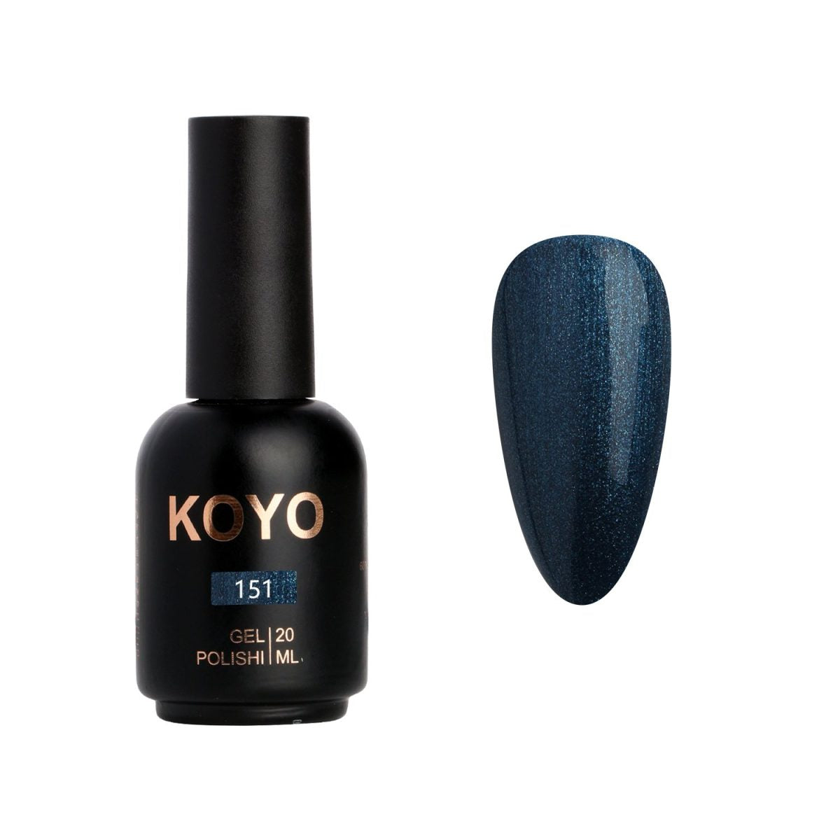 לק ג'ל מקצועי KOYO קויו גוון 151 בכיסוי מלא ועמיד