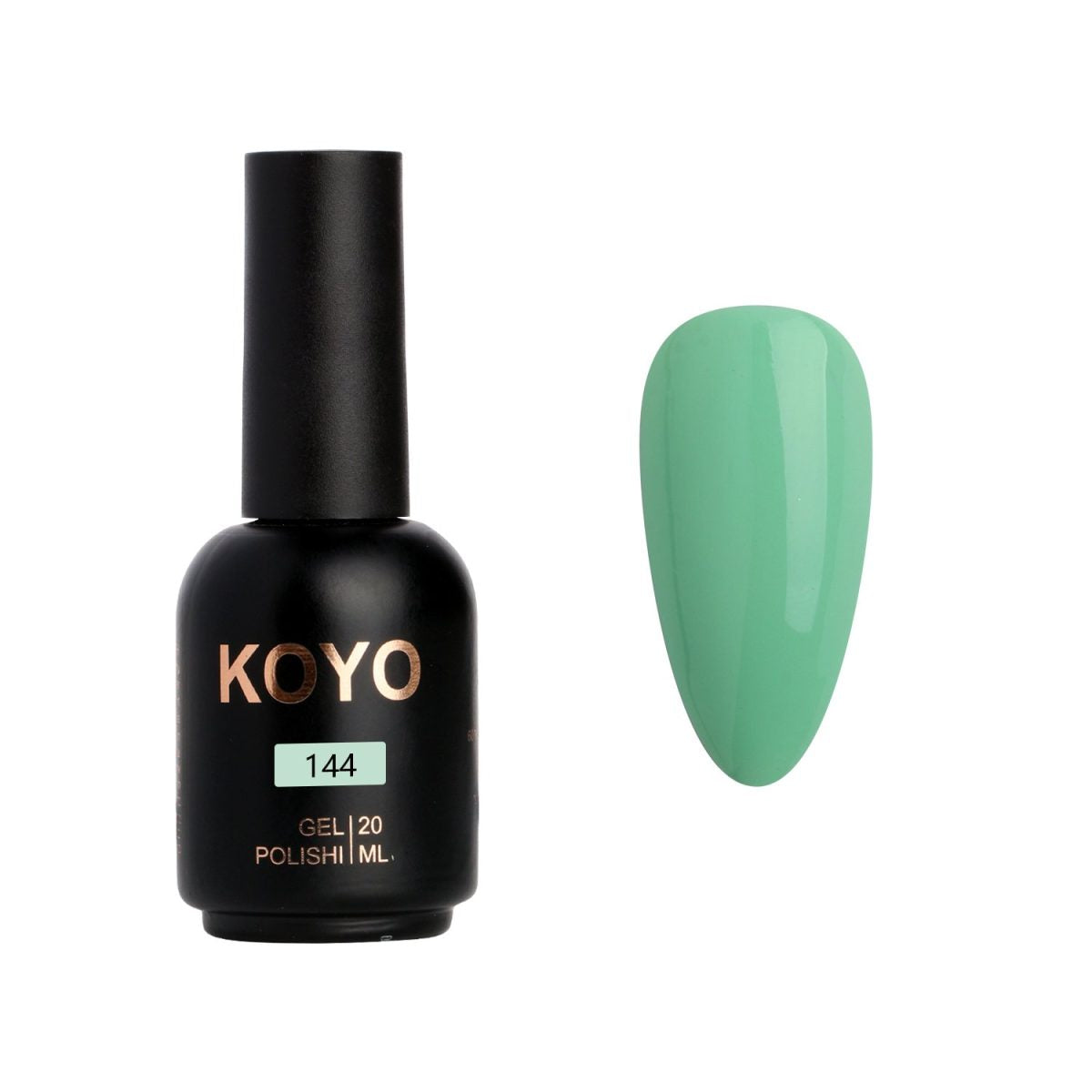 לק ג'ל מקצועי KOYO קויו גוון 144 בכיסוי מלא ועמיד
