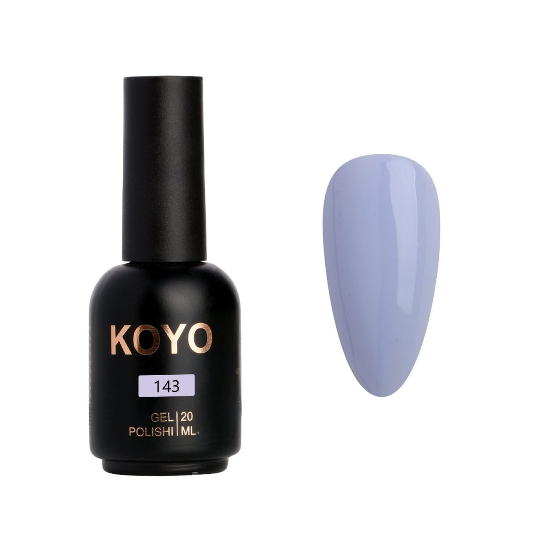 לק ג'ל מקצועי KOYO קויו גוון 143 בכיסוי מלא ועמיד