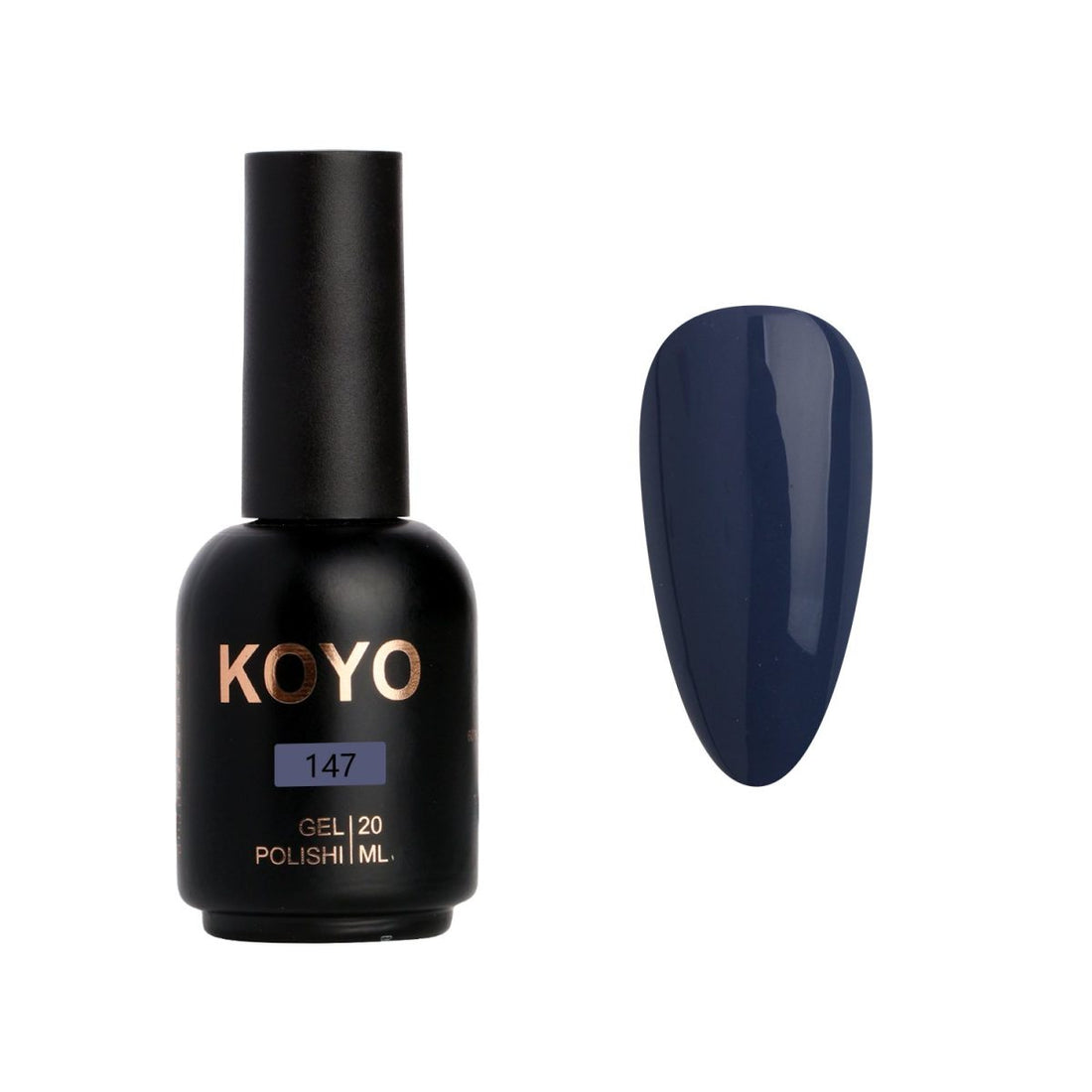 לק ג'ל מקצועי KOYO קויו גוון 147 בכיסוי מלא ועמיד