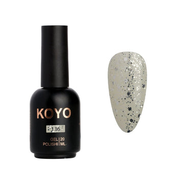 לק ג'ל מקצועי KOYO קויו גוון 136 - מניקור עמיד ואיכותי