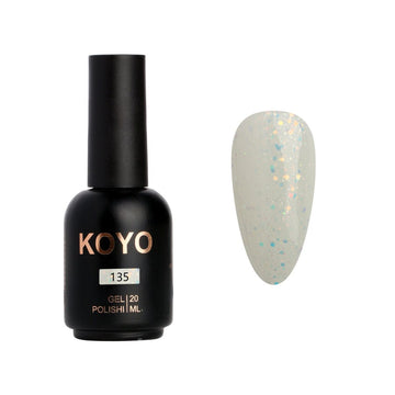 לק ג'ל מקצועי KOYO קויו גוון 135 - מניקור עמיד ואיכותי