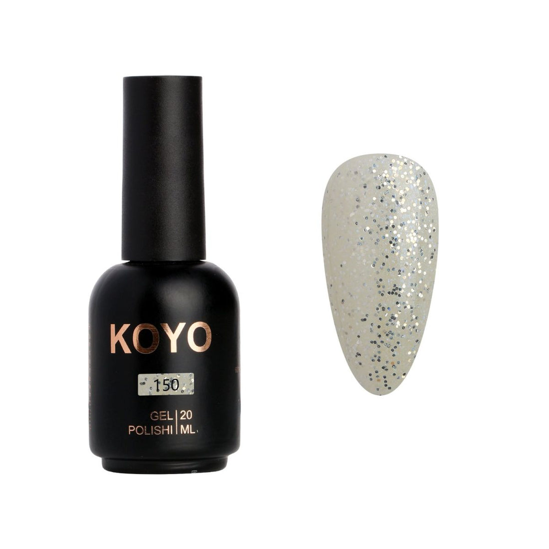 לק ג'ל מקצועי KOYO קויו גוון 150 בכיסוי מלא ועמיד
