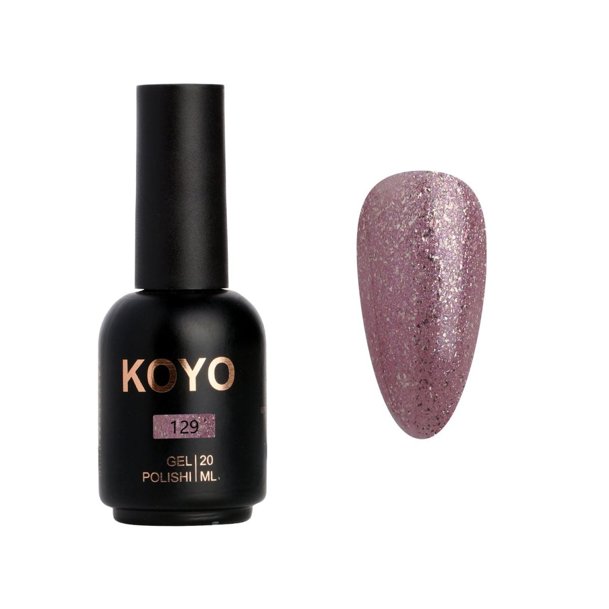 לק ג'ל מקצועי KOYO קויו גוון 129 - מניקור עמיד ואיכותי
