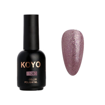 לק ג'ל מקצועי KOYO קויו גוון 129 - מניקור עמיד ואיכותי