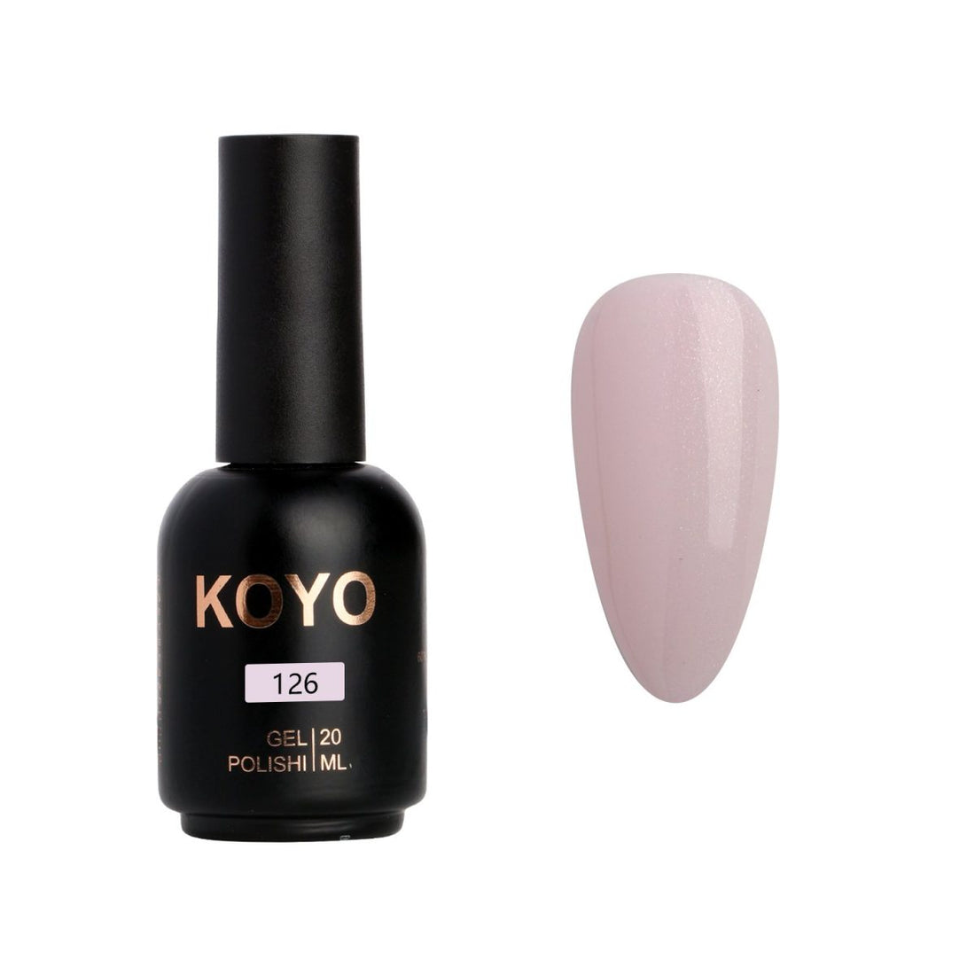 לק ג'ל מקצועי KOYO קויו גוון 126 - מניקור עמיד ואיכותי