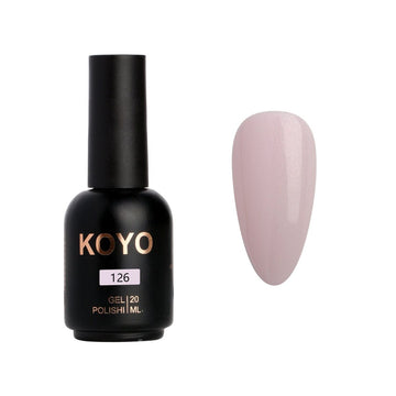 לק ג'ל מקצועי KOYO קויו גוון 126 - מניקור עמיד ואיכותי