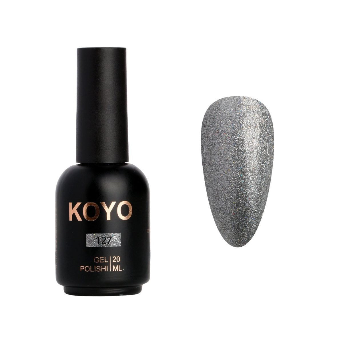 לק ג'ל מקצועי KOYO קויו גוון 127 - מניקור עמיד ואיכותי