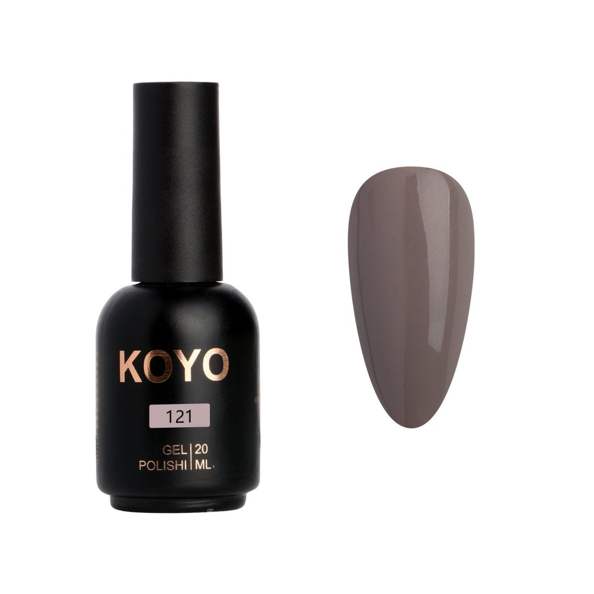 לק ג'ל מקצועי KOYO קויו גוון 121 - מניקור עמיד ואיכותי