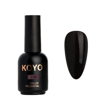 לק ג'ל מקצועי KOYO קויו גוון 118 - מניקור עמיד ואיכותי