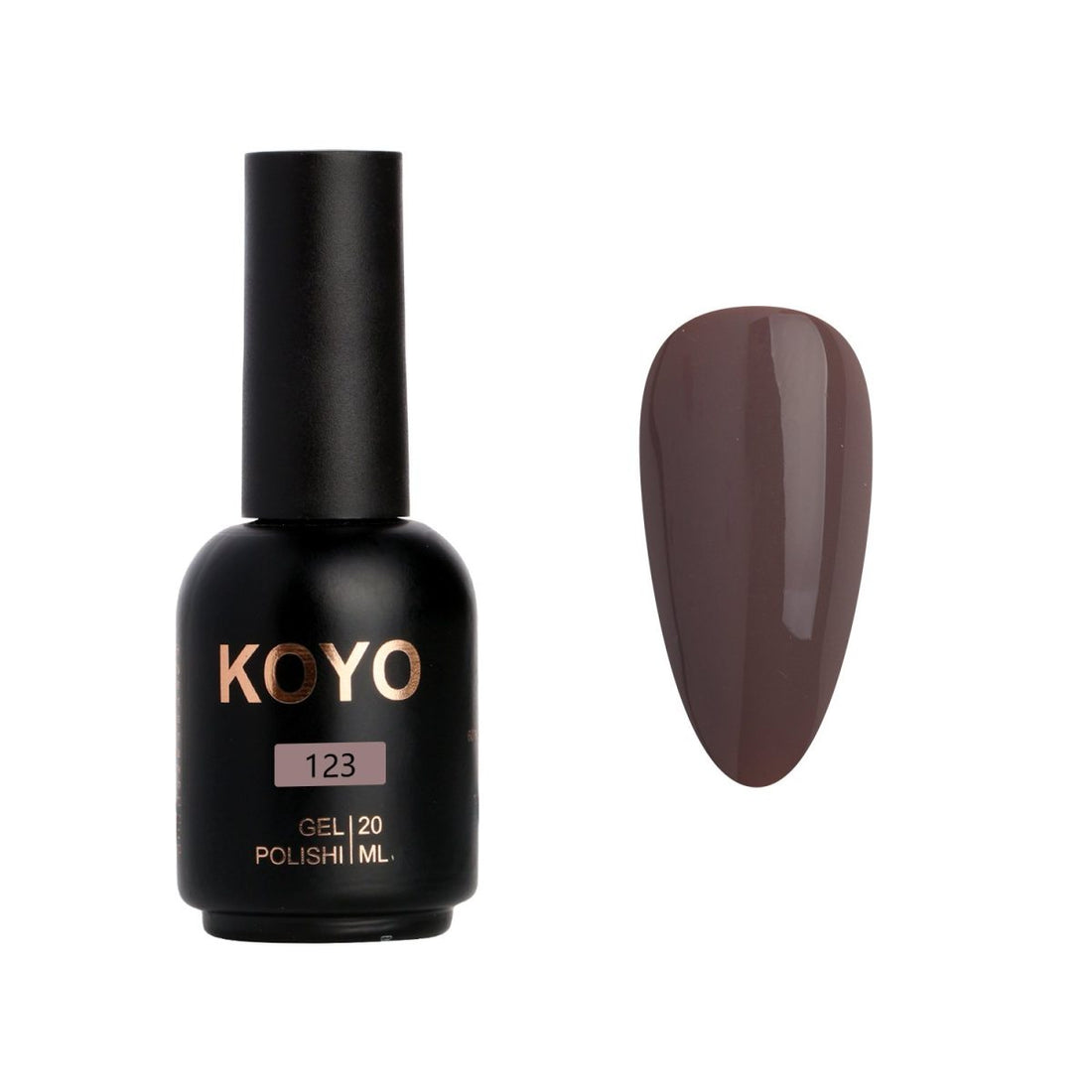 לק ג'ל מקצועי KOYO קויו גוון 123 - מניקור עמיד ואיכותי