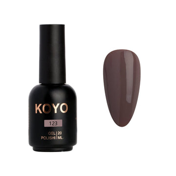 לק ג'ל מקצועי KOYO קויו גוון 123 - מניקור עמיד ואיכותי