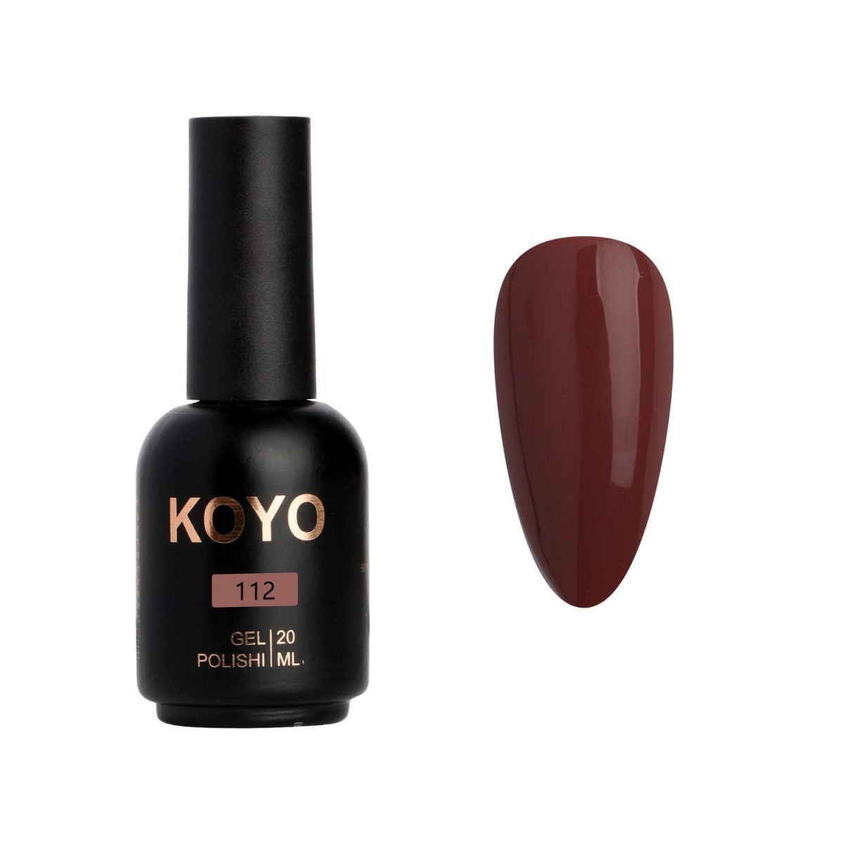 לק ג'ל מקצועי KOYO קויו גוון 112 - מניקור עמיד ואיכותי
