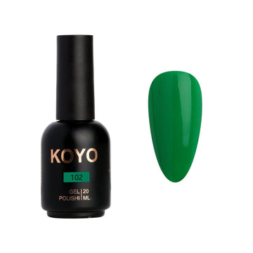 לק ג'ל מקצועי KOYO קויו גוון 102 - מניקור עמיד ואיכותי