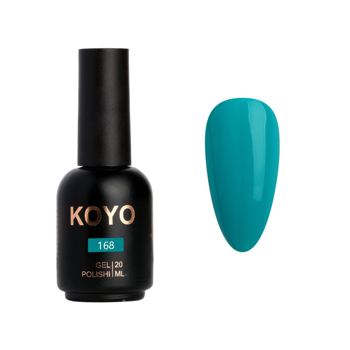 לק ג'ל מקצועי KOYO קויו גוון 168 בכיסוי מושלם