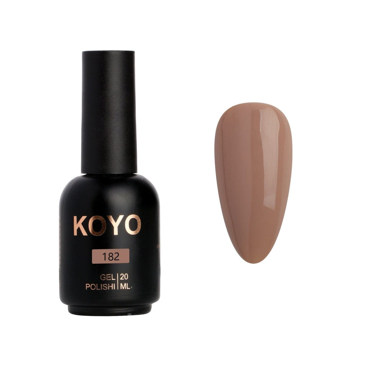 לק ג'ל מקצועי KOYO קויו גוון 182 בכיסוי מושלם