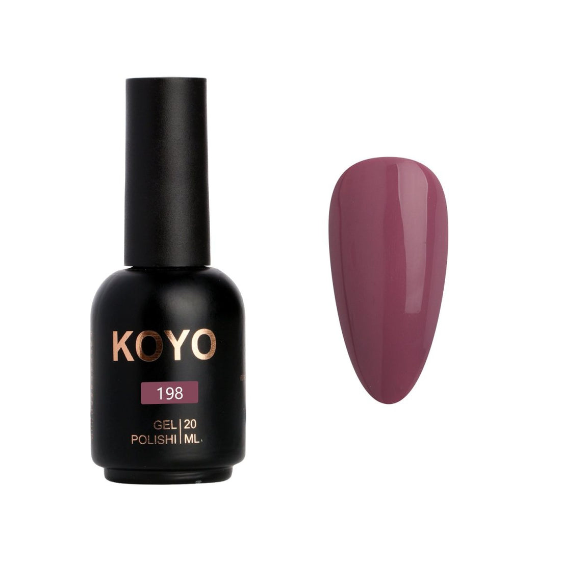 לק ג'ל מקצועי KOYO קויו גוון 198 בכיסוי מושלם