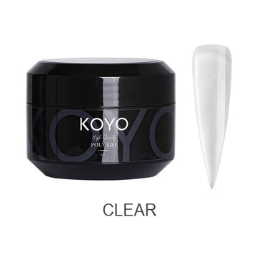 פוליג'ל מקצועי KOYO קויו 50 מ"ל פוליג'ל KOYO clear מל 50 לבנייה ופיסול ציפורניים