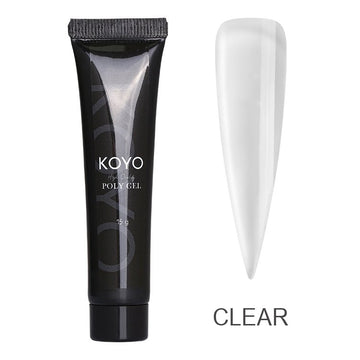 פוליג'ל מקצועי KOYO קויו פוליג'ל KOYO clear גר 15 לבניית ציפורניים חזקה ועמידה
