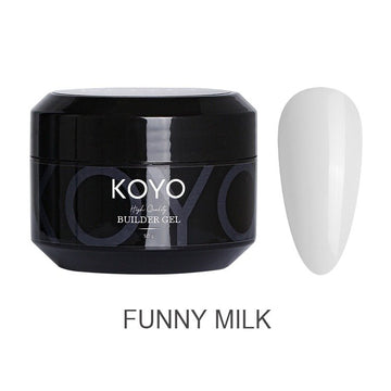 ג'ל בנייה מקצועי KOYO קויו 50 מ"ל גוון funny milk לפיסול וחיזוק