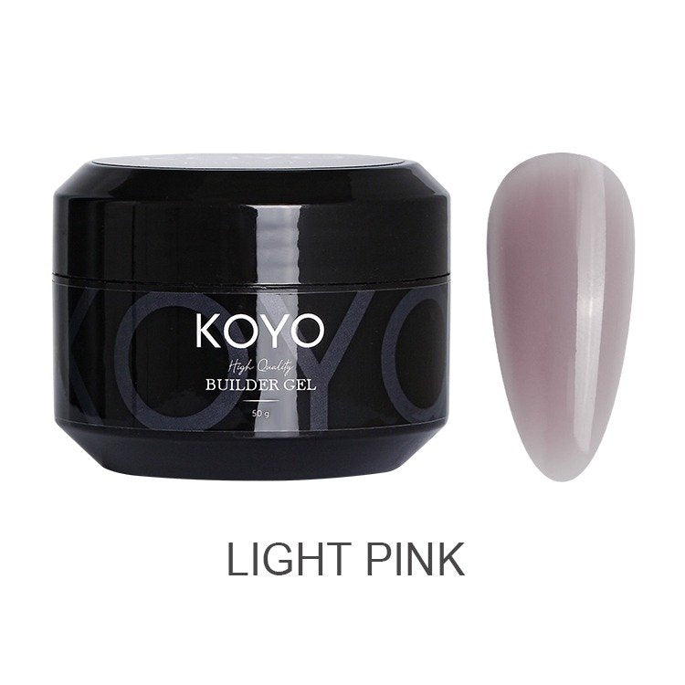 ג'ל בנייה מקצועי KOYO קויו 50 מ"ל גוון light pink לפיסול וחיזוק