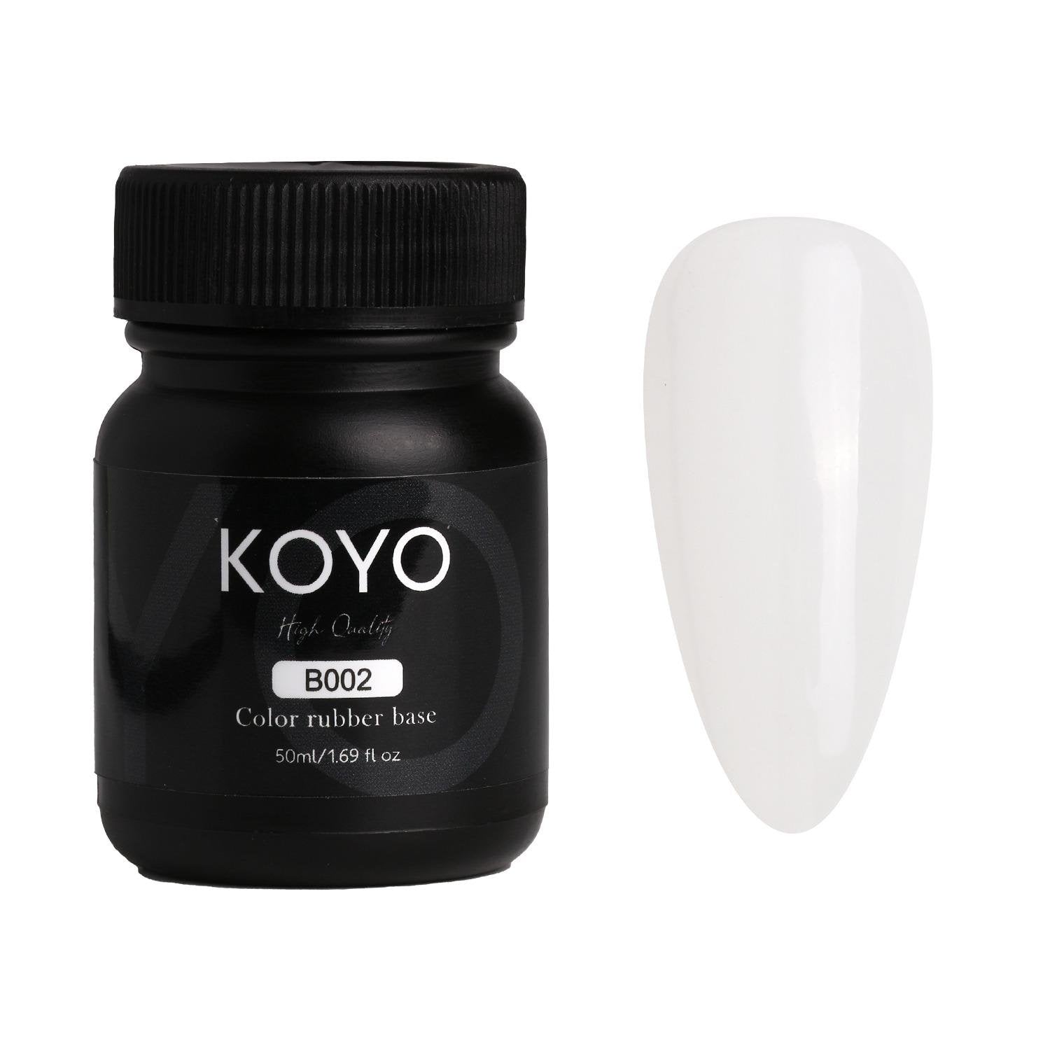 ראבר בייס B002 קויו KOYO – 50ML מוצר מקצועי למניקור מבית קויו KOYO