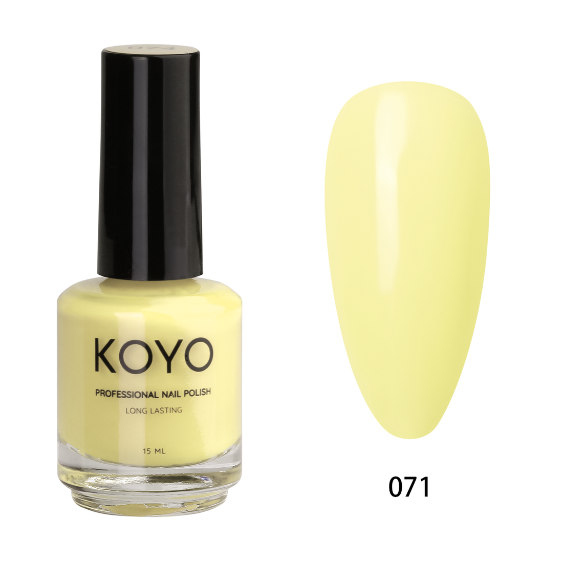 לק ג'ל מקצועי KOYO קויו 15 מ"ל גוון 071 בכיסוי מושלם